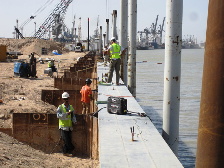 Irqi Naval Pier construction