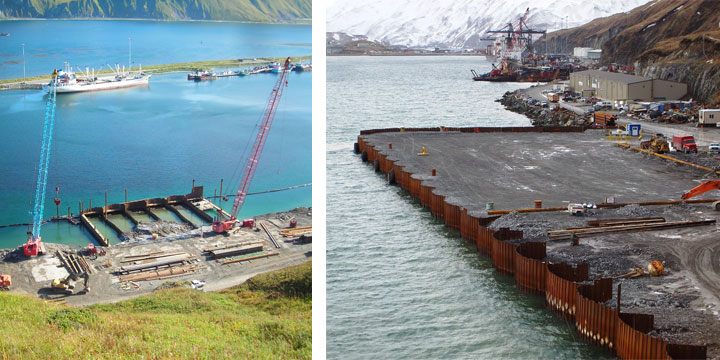 Dutch harbor port construction