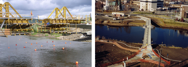 Fairbanks Centennial Bridge under construction